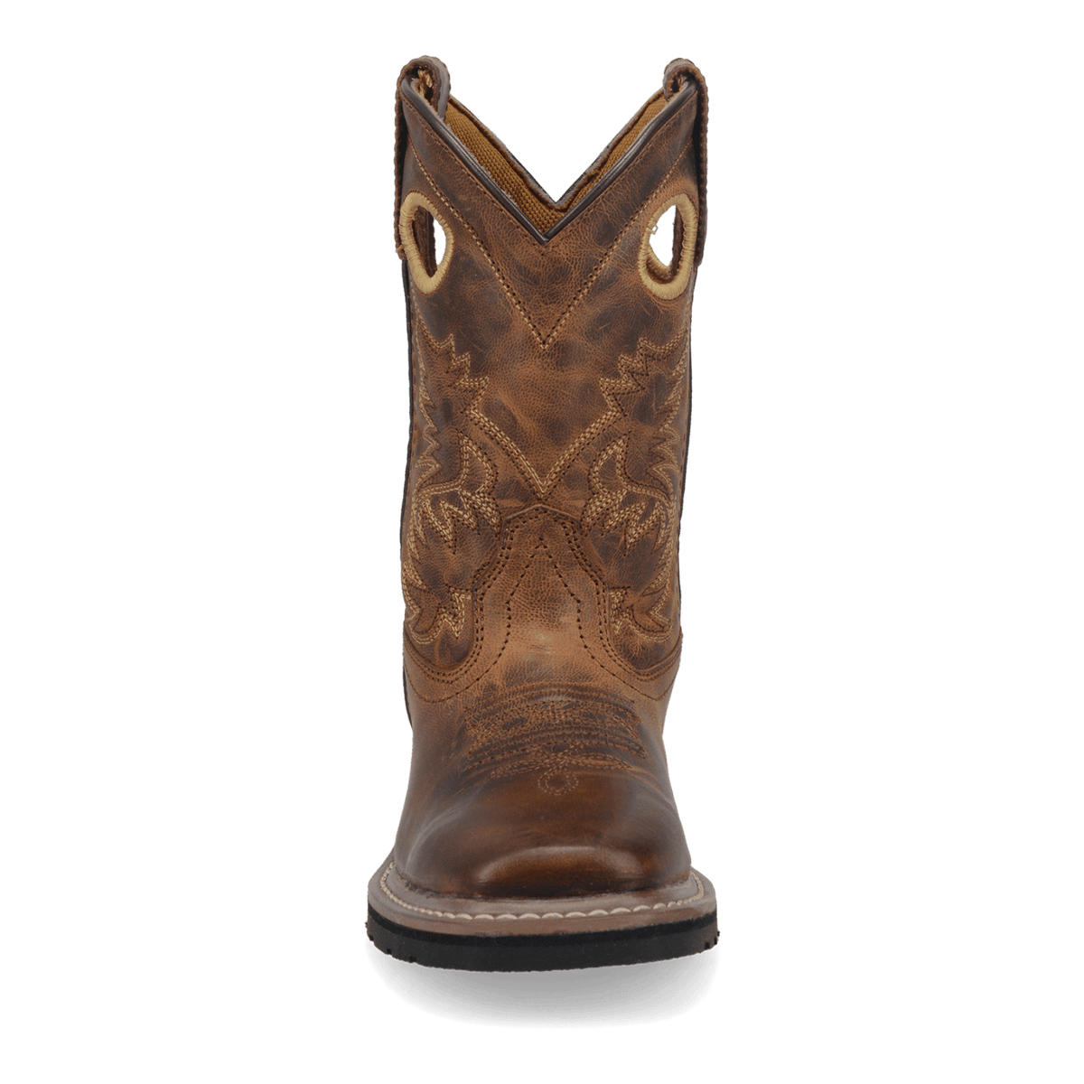 amarillo leather children's boot front angle