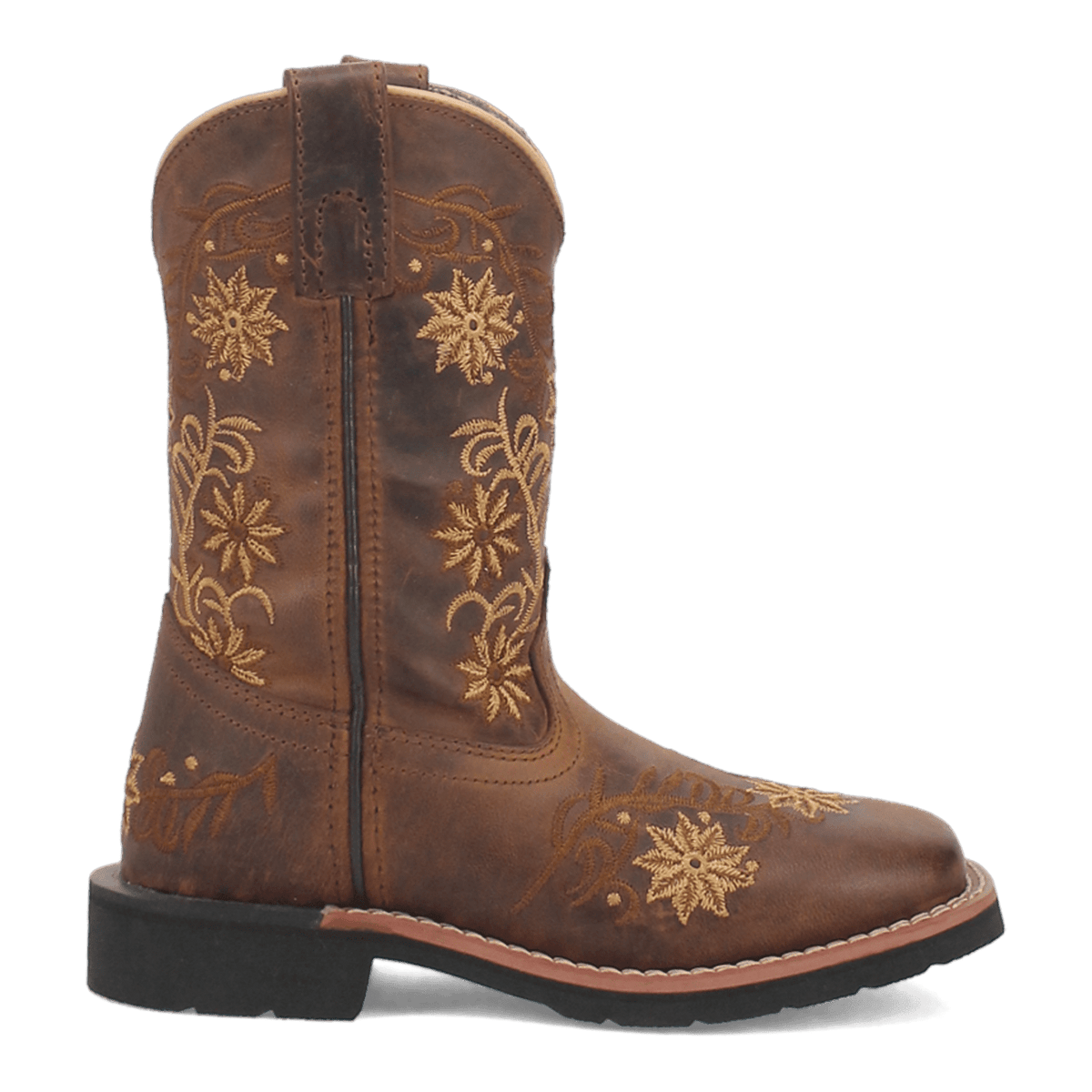 gardenia  leather children's boot 90 degree inside angle