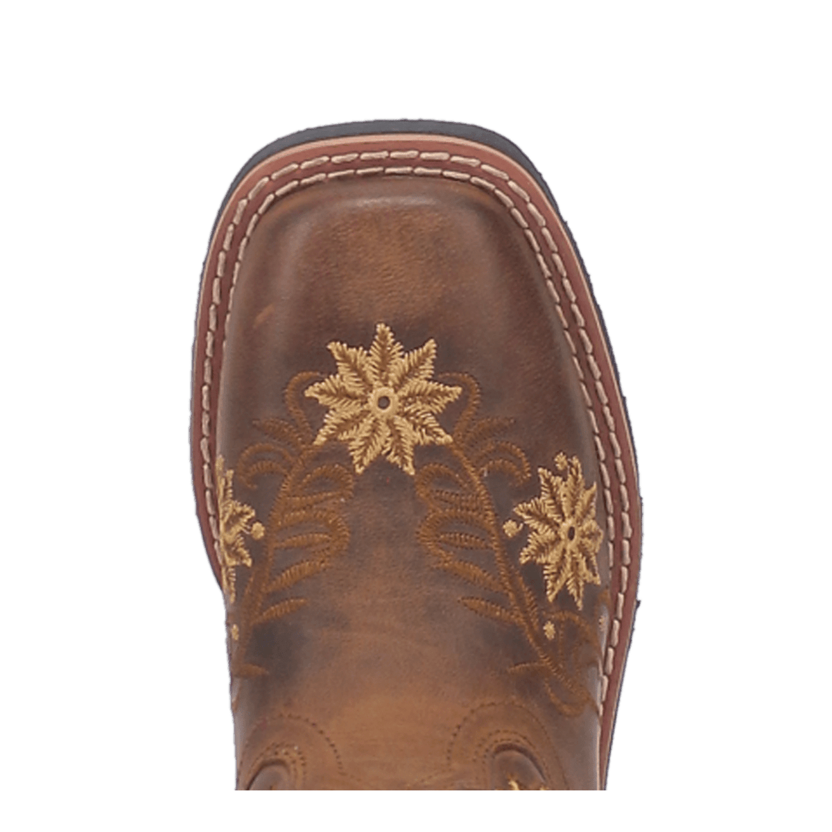 gardenia  leather children's boot toe angle
