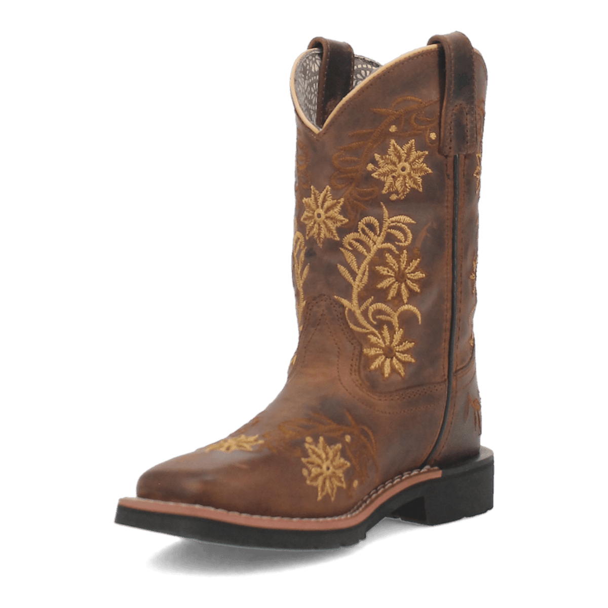 gardenia  leather children's boot 225 degree angle