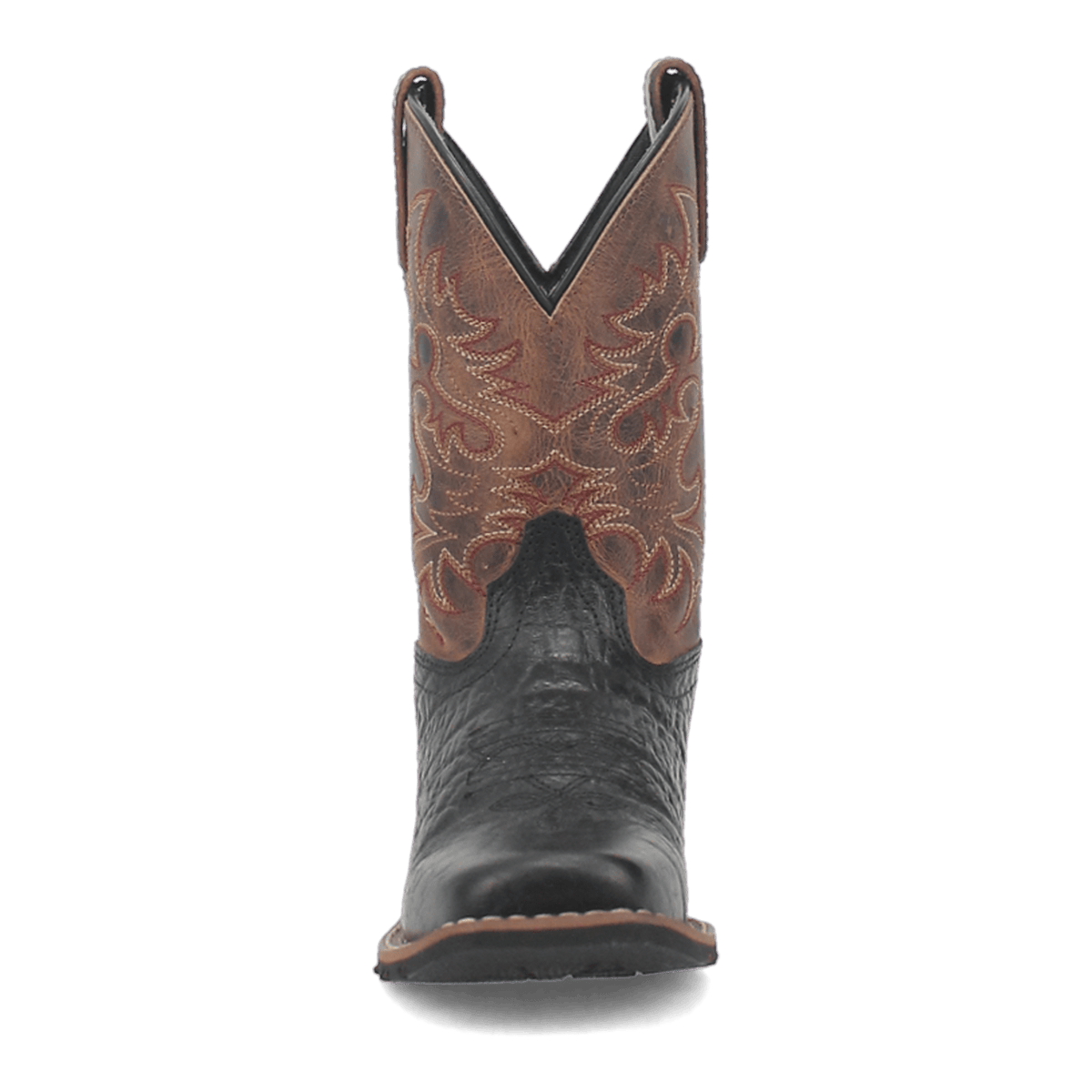 little river leather youth boot front angle