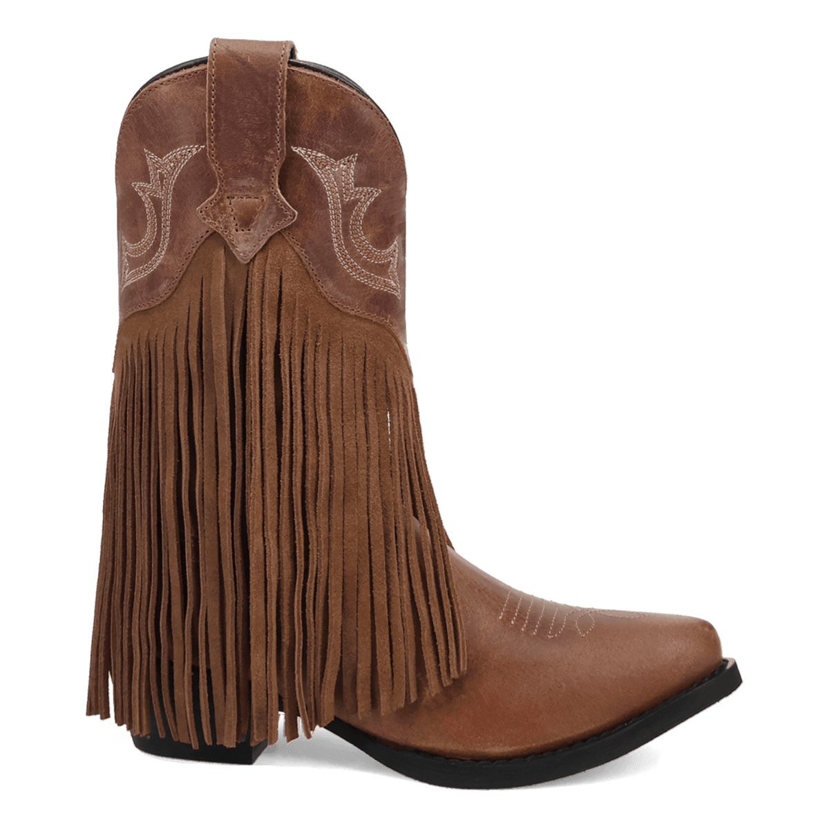 happy trails leather children's boot 90 degree inside angle