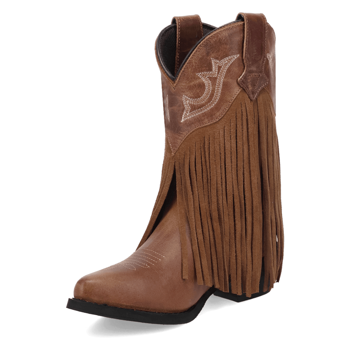 happy trails leather children's boot 225 degree angle
