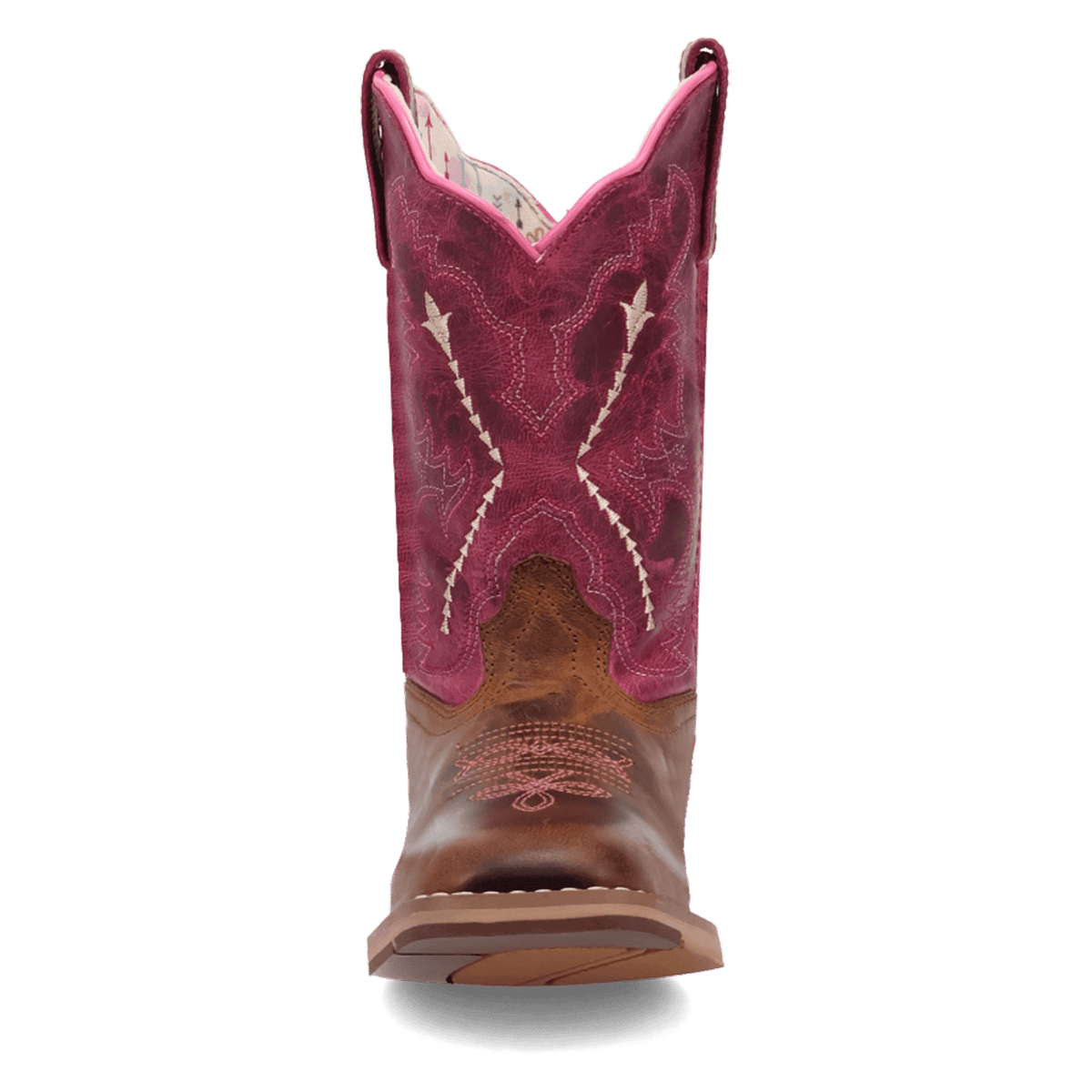 salina leather youth boot front angle