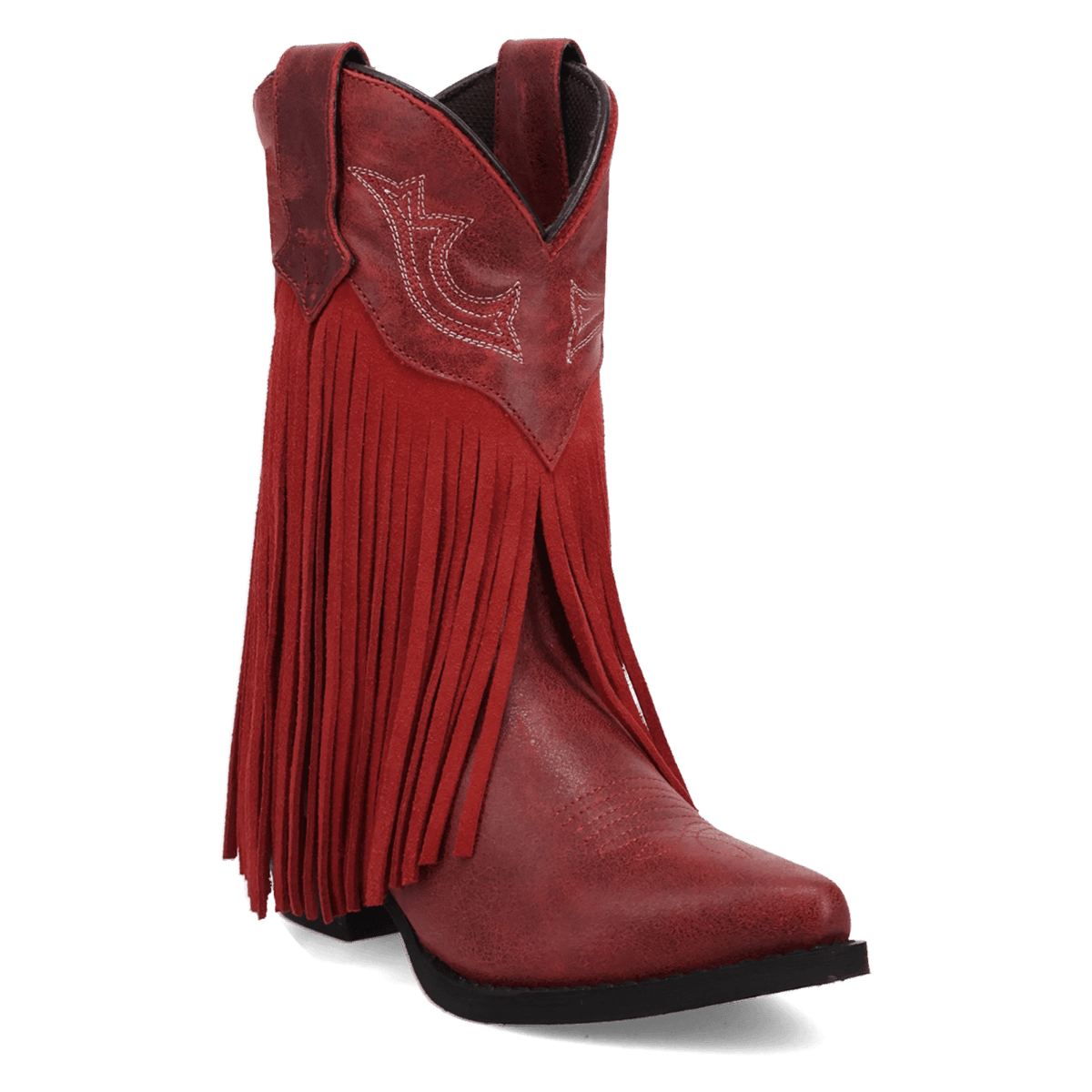 happy trails leather youth boot 45 degree angle