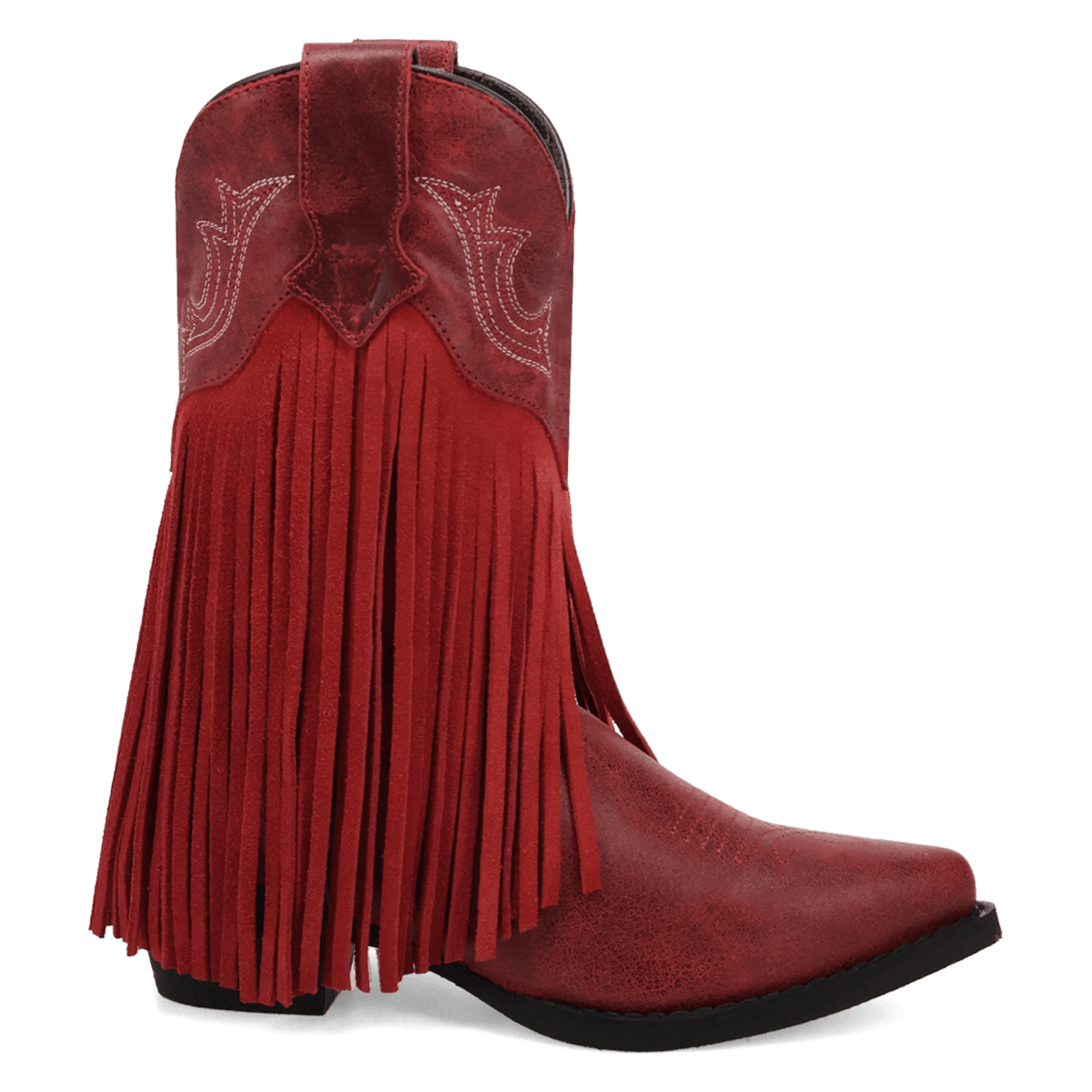 happy trails leather youth boot 90 degree inside angle