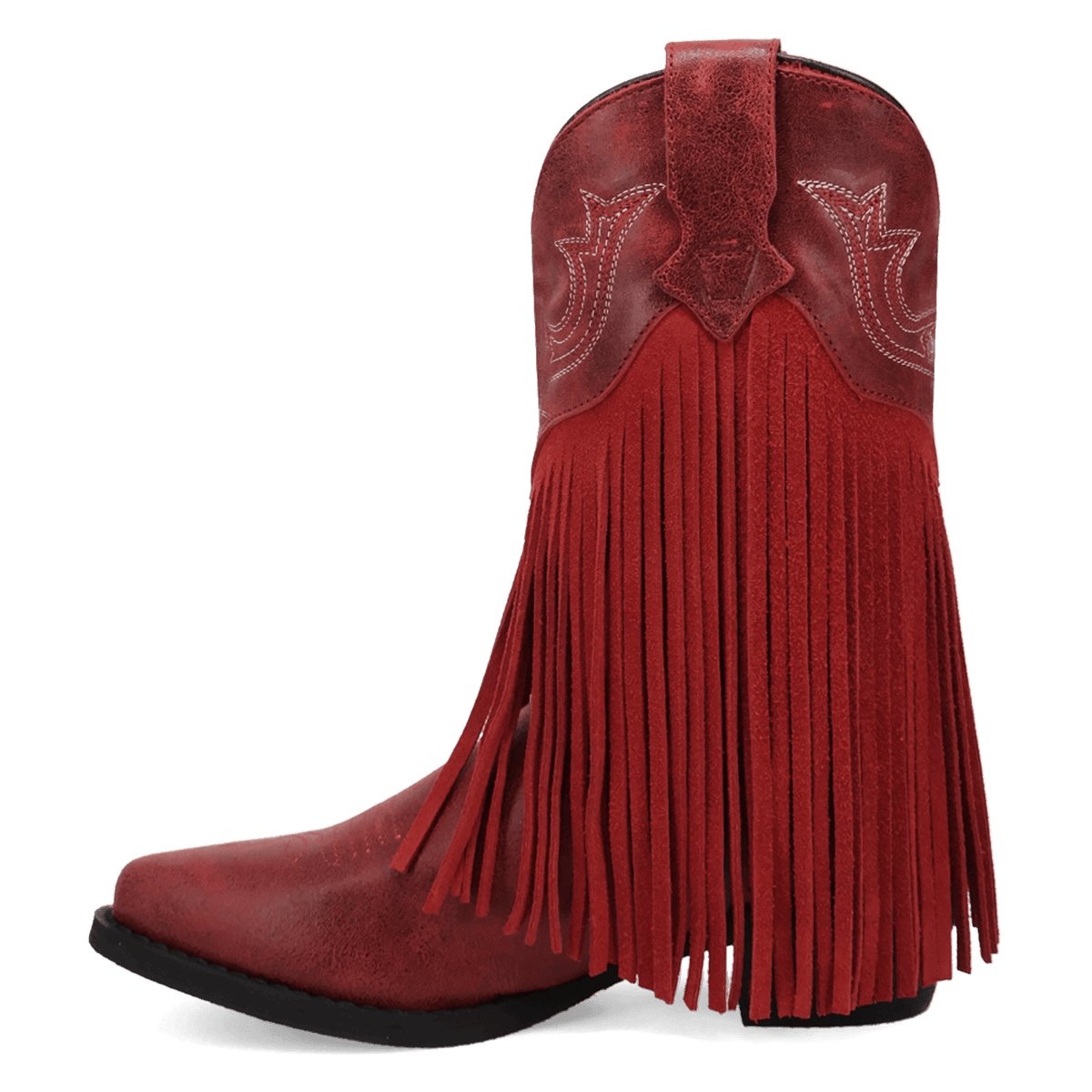 happy trails leather youth boot 135 degree outside angle