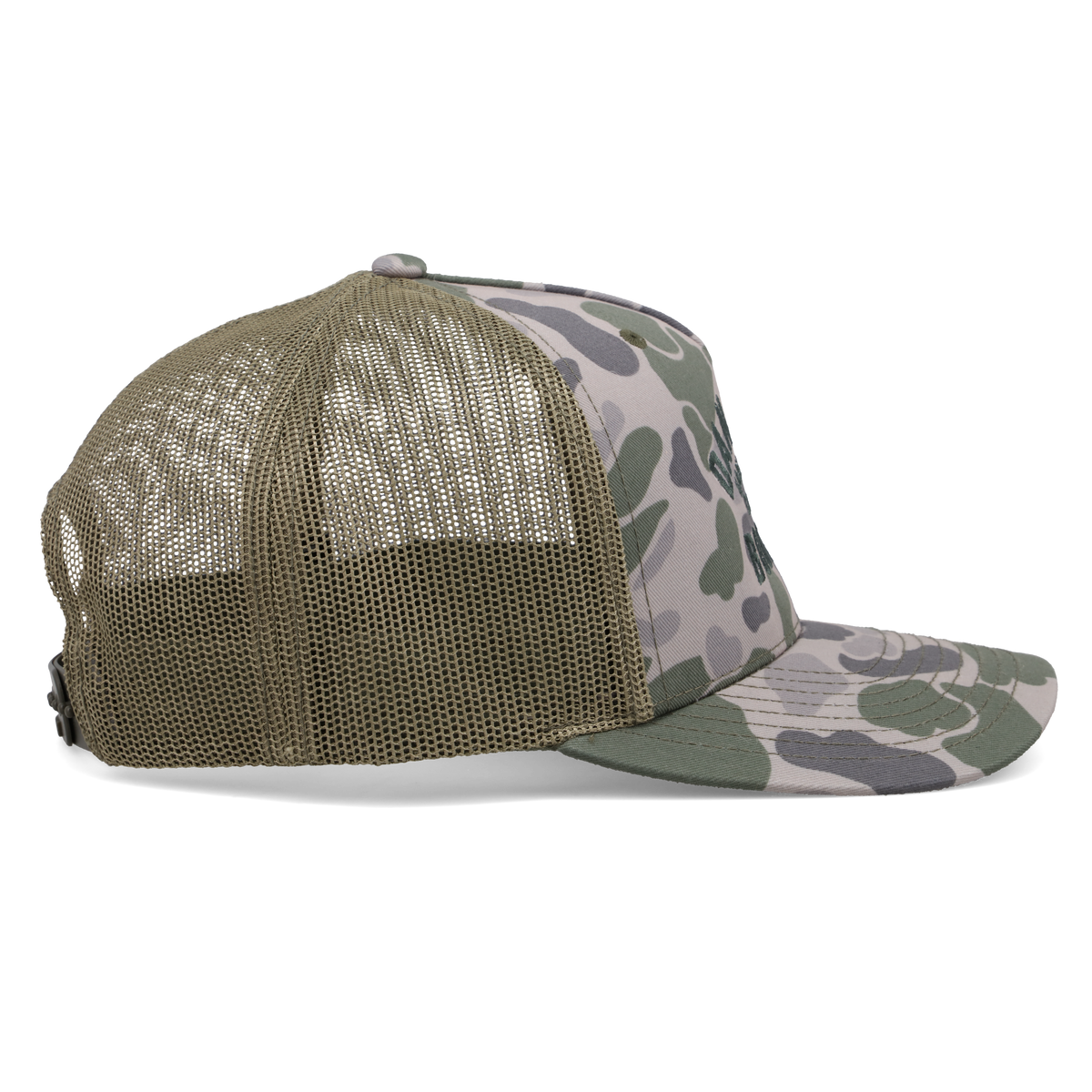 green duck camo trucker hat - dan post boots
